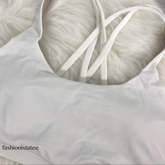 NWT white lululemon energy bra with pads size 8 - Picture 5 of 7
